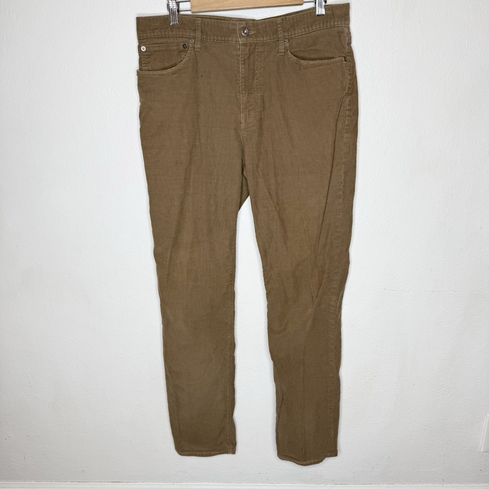 J.‎ Crew Athletic Fit Stretch Corduroy Brown Pants 1040 Men's 34 Preppy Retro